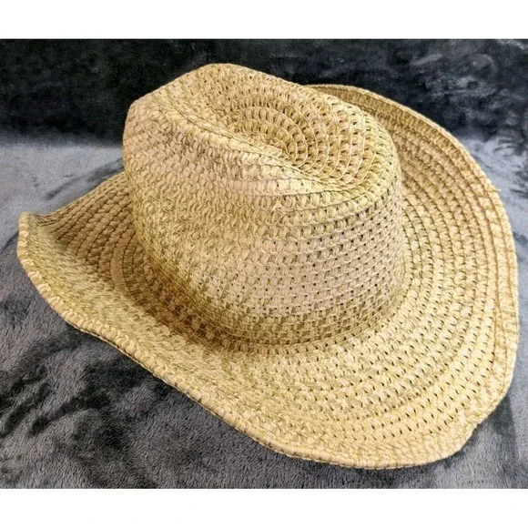 Giovanni Florence New York Straw Cowboy Hat‎ Western Style Woven Summer Sun Hat - Picture 6 of 7